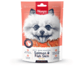 Snack Wanpy Salmon & Fish Skin Jerky Bites