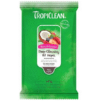 Toallitas de Limpieza Profunda Tropiclean de Berry y Coco para Mascotas